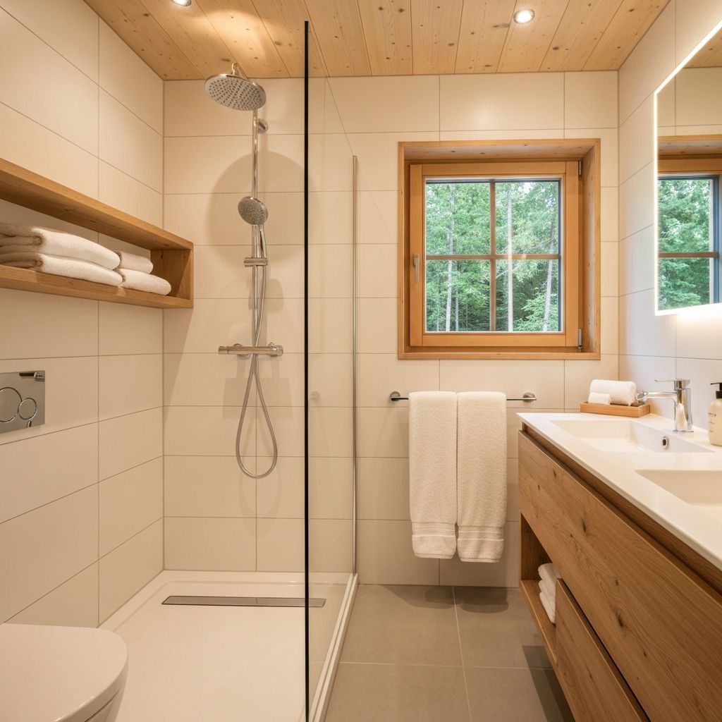 Baie modernă cu finisaje premium