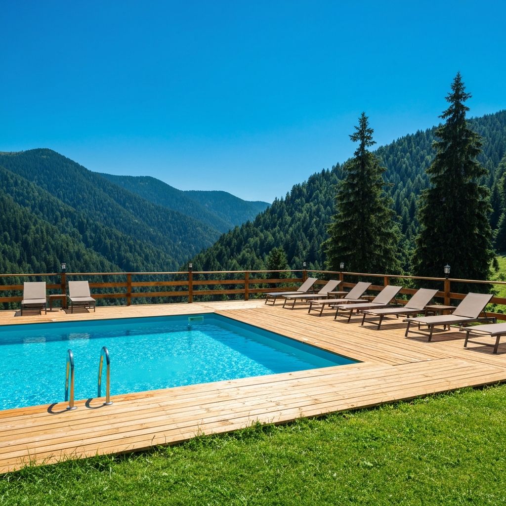 Piscina de vară cu priveliște